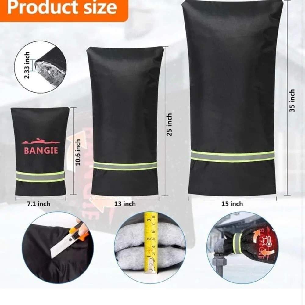 BANGIE Spigot Covers Winter Insulated, Outdoor‎ Faucet Covers Freeze Protection,